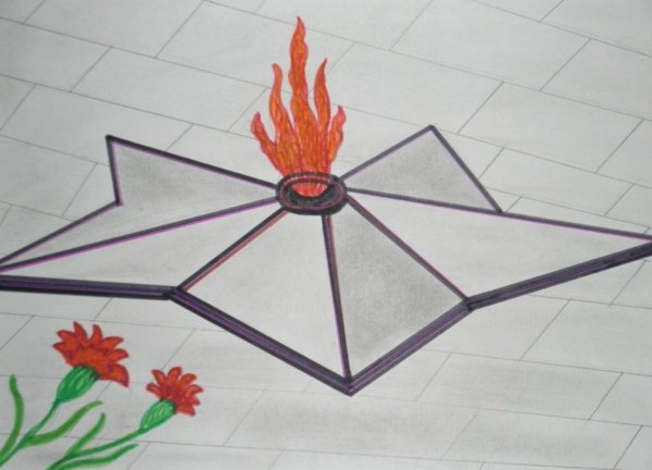 Рисунок на военно патриотическую тему