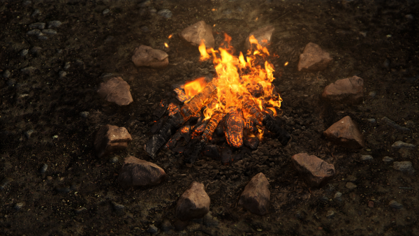 Угольки костра