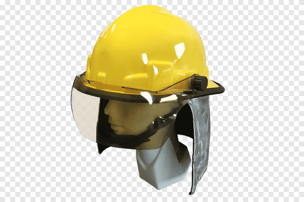 Каска пожарного желтая