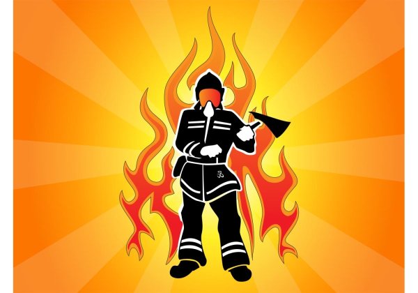 Пожарный картинка