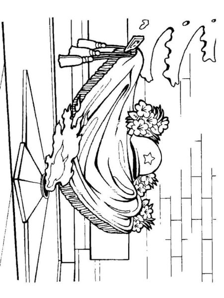 Памятник неизвестному солдату раскраска