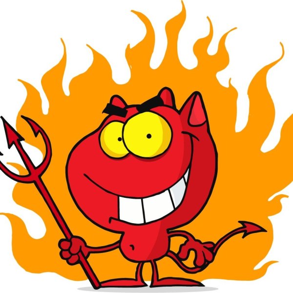 Злой огонь рисунок