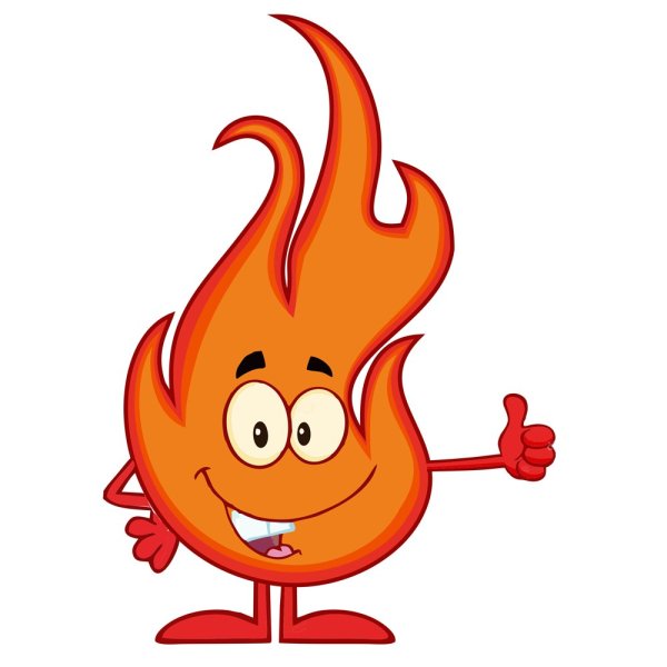 Мультяшный огонек