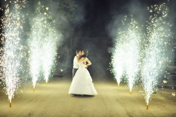 Пиротехнический фонтан холодный огонь