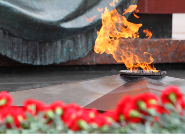 День Победы огонь