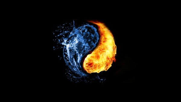 Заставка на рабочий стол Инь и Янь