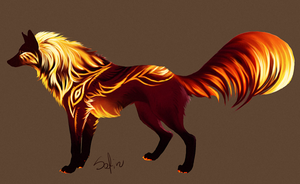 Рыжий волк референс