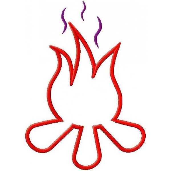 Огонь рисунок карандашом легко