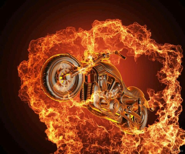 Огненный мотоцикл