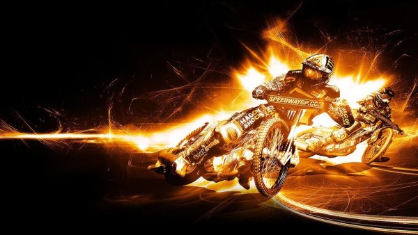 Байк в огне