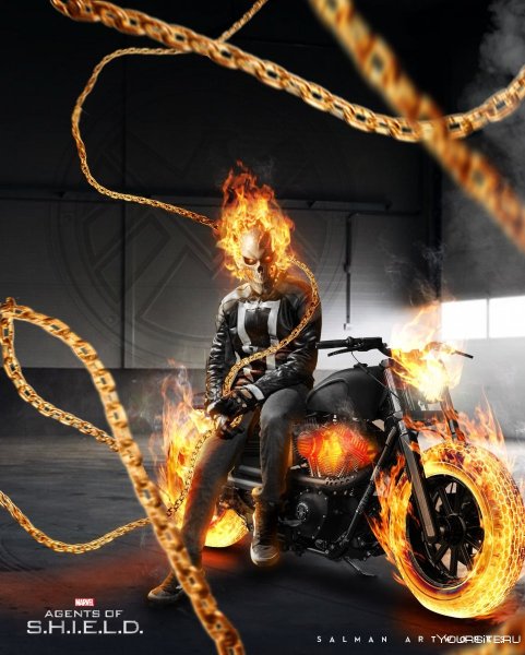 Мотоцикл призрачного гонщика