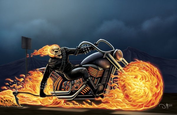 Harley Davidson Призрачный гонщик