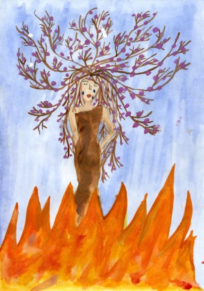 Огонь рисунок