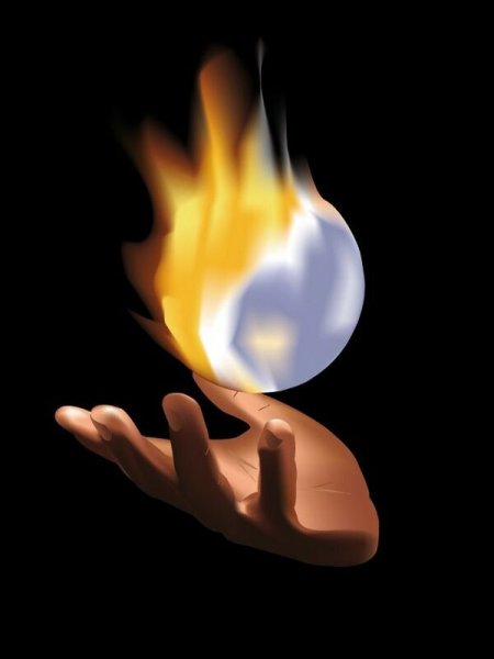 Огонь на ладони