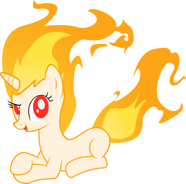 Пони с огненной гривой