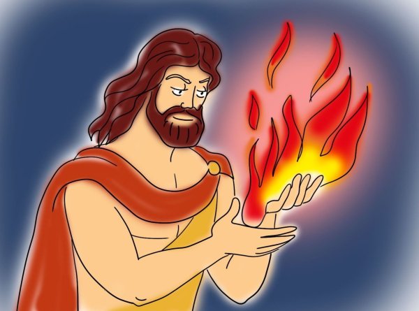 Прометей принес людям огонь
