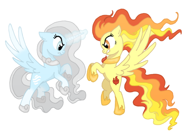 Огонь и вода пони