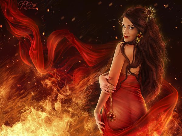 Огненная девушка