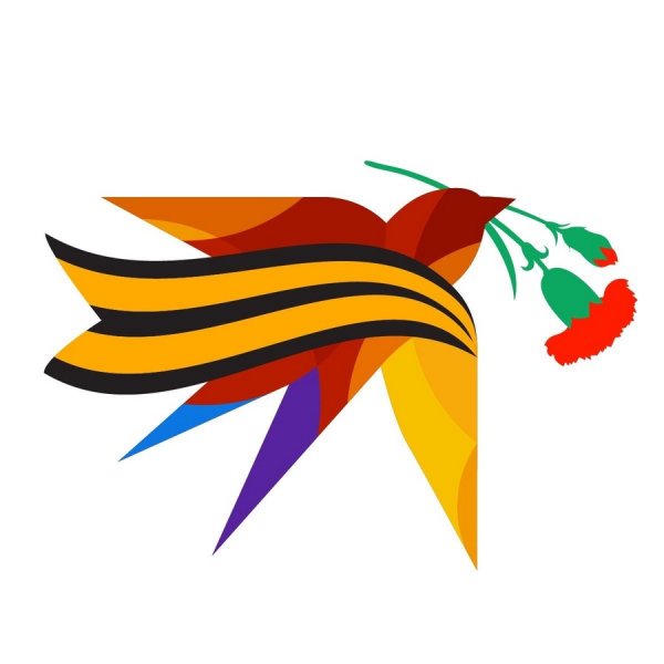 Птичка с георгиевской лентой