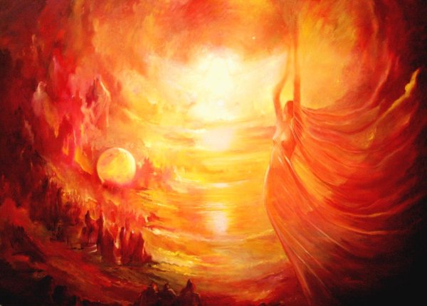 Солнце живопись