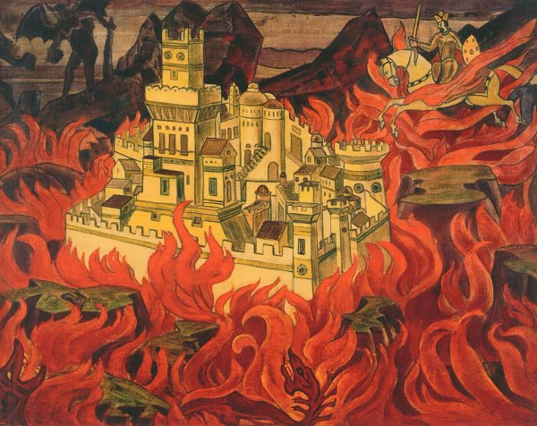 Картина Рериха пречистый град