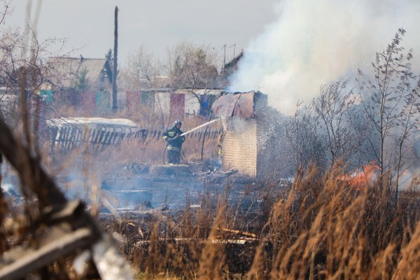 Пожар весной