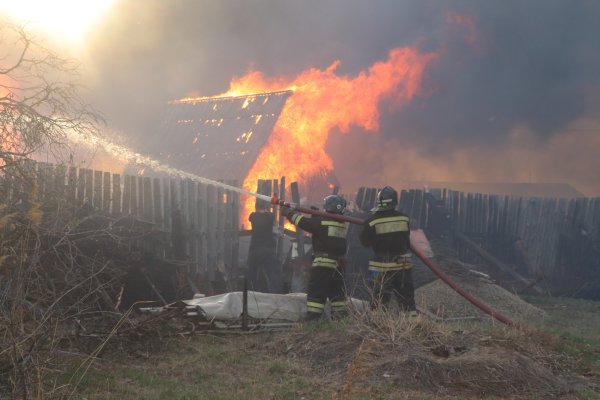 Пожары в Курганской области
