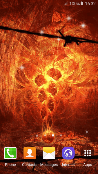 Обои на андроид огонь