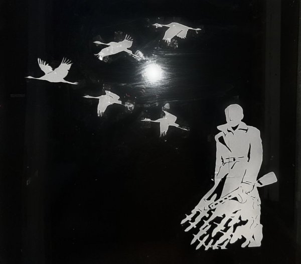 Журавли из бумаги вырезать