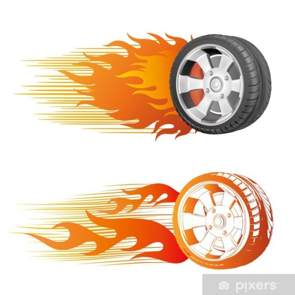 Горящее колесо хот Вилс