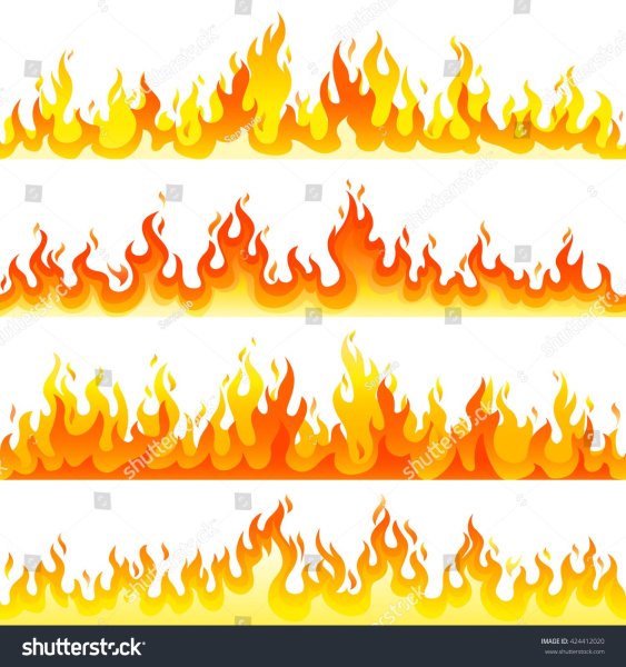 Языки пламени для печати