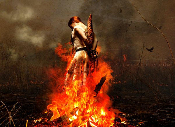 Сожжение ведьм на костре Ведьмак 3