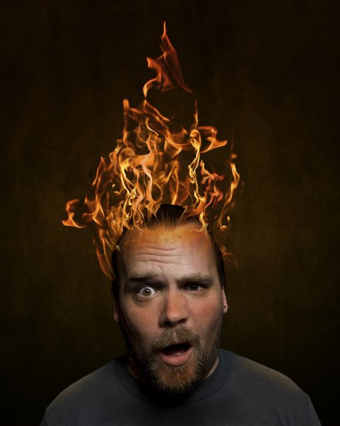 Голова в огне