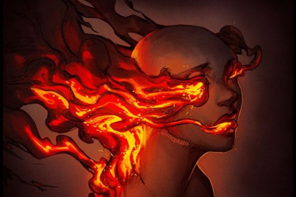 Горит в огне арт