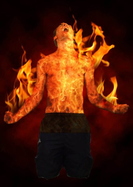 Человек пламя