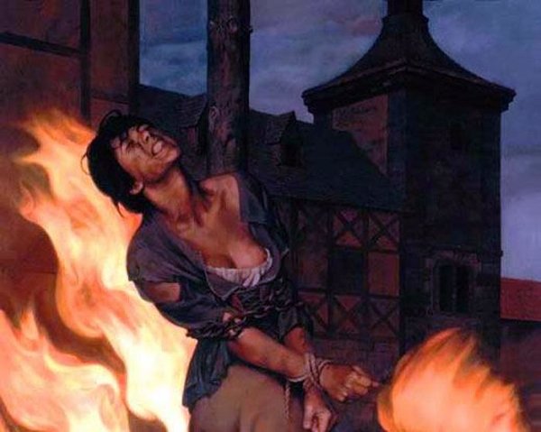 Фредерик Уайт ведьма на костре