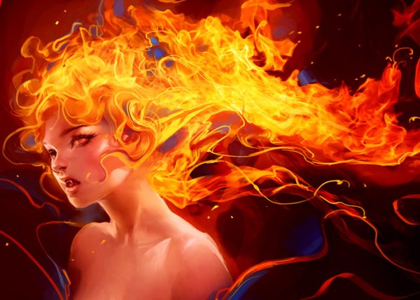 Огненная девушка