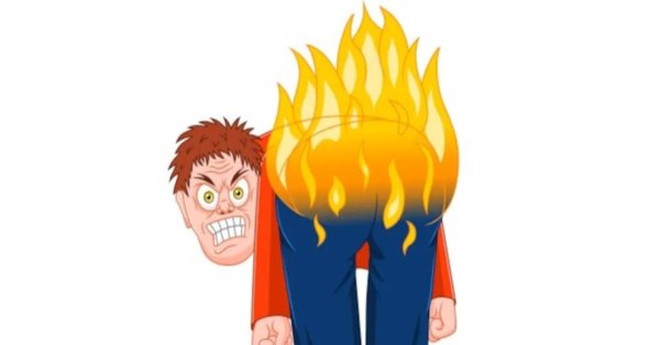 Стикеры смешные горящие