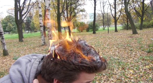 Горящие волосы