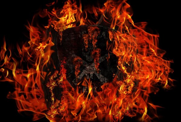 Огненный фон