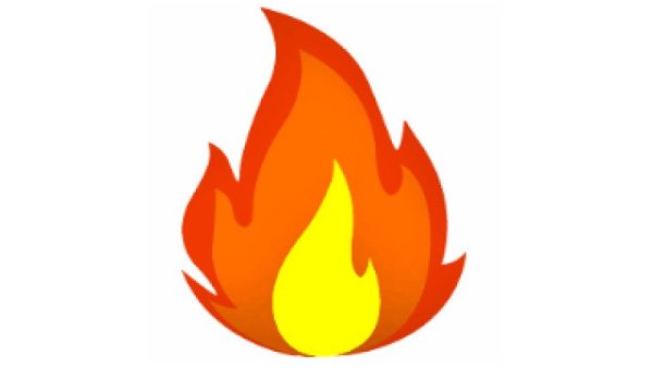 Смайлик огонь ВК