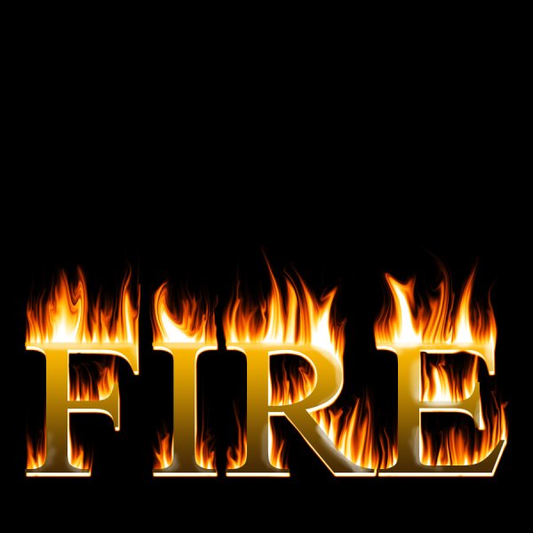 Fire надпись