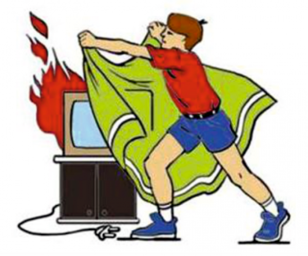 Как тушить Электроприборы при пожаре