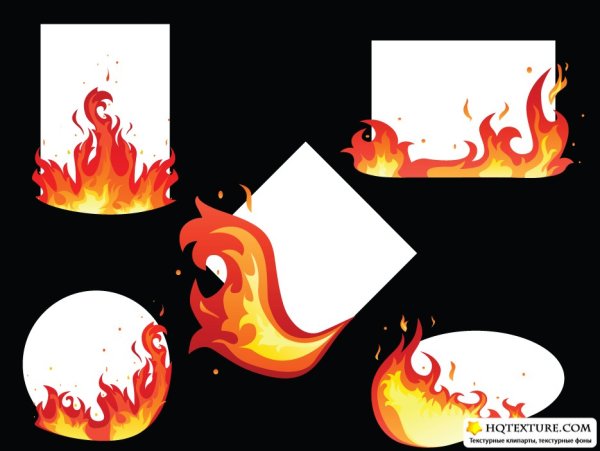 Языки пламени из бумаги