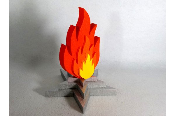 Макет вечного огня