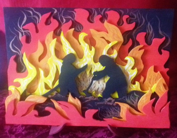 Аппликация огонь