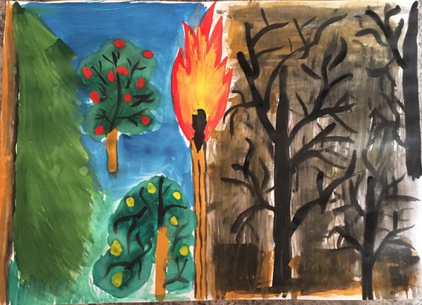 Рисунок на тему Останови огонь