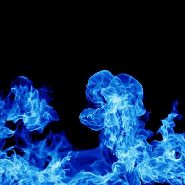 Синее пламя огня