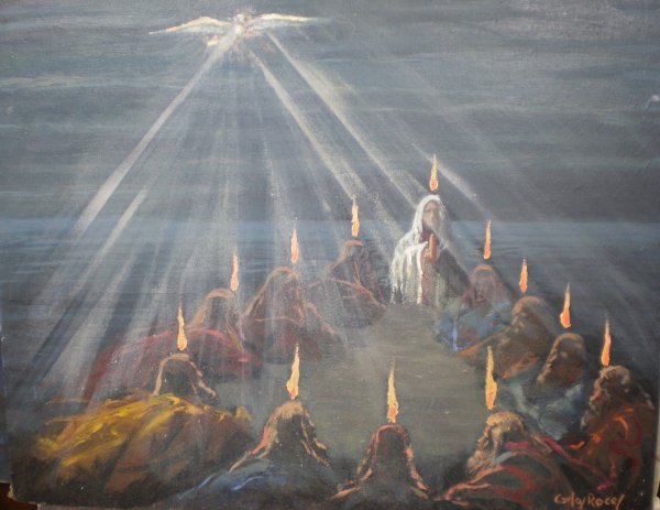 Сошествие Святого духа огонь