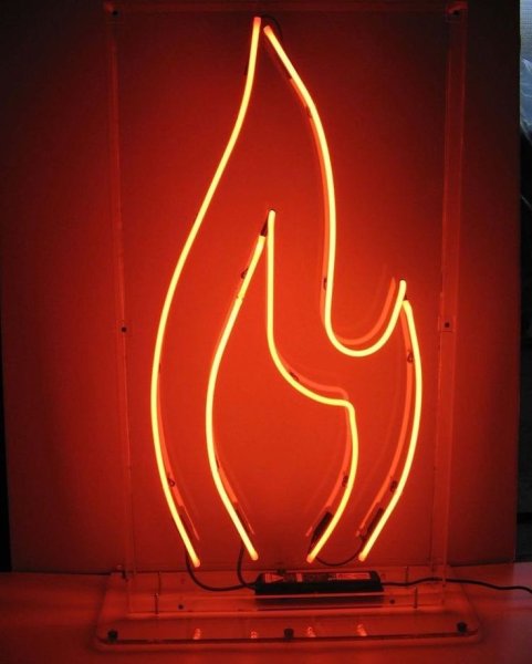 Эстетика оранжевого неона